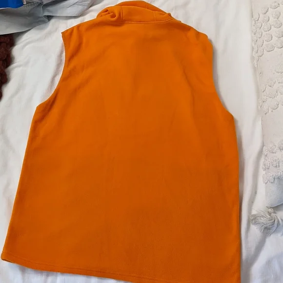 The North Face Orange Fleece Hooded Vest - Picture 9 of 9